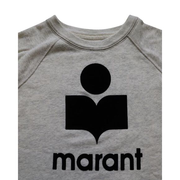 Pre Loved Isabel Marant Vintage Logo Sweatshirt Long Sleeves Women grey - Picture 6 of 8